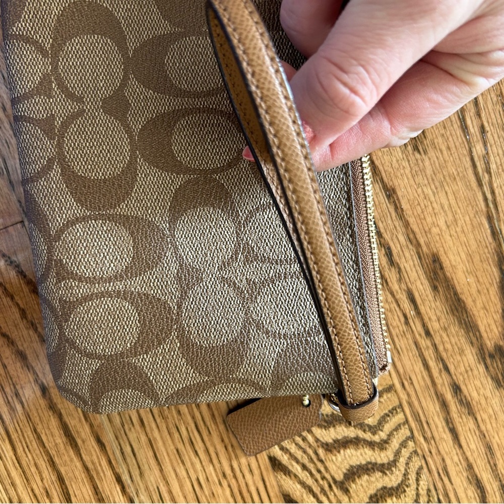 Coach double zip pouch wallet wristlet - Picture 14 of 16